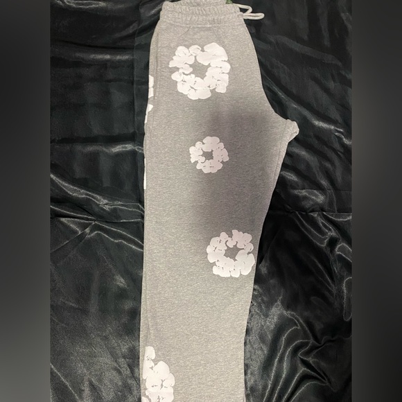 Grey Denim Tears Sweatpants - Picture 4 of 5